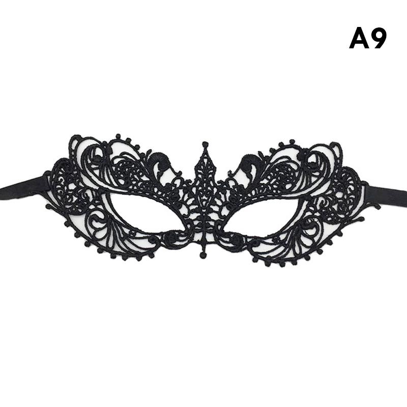Femei negre sexy din dantelă mărunțită pentru mascarada de față prințesă petrecere cosplay bal de absolvire costum club de noapte regina mască pentru ochi pe jumătate