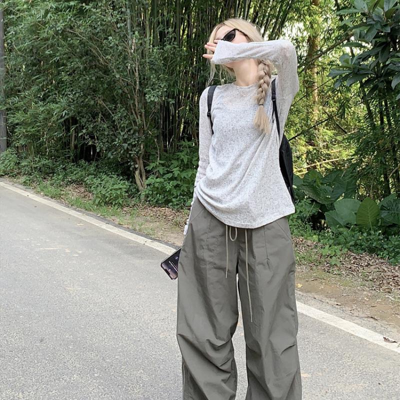 

Серая вязаная накидка с защитой от солнца для женщин, летняя, свободная, легкая футболка, тонкий топ для кондиционирования воздуха, повседневный, слегка прозрачный топ с длинным рукавом XL серый