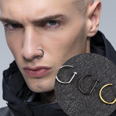 Stainless Steel Non-Piercing Punk Nose Ring Clip