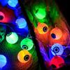 1PC Halloween Eyeball LED Lights Battery Powered Decoration String Lamps Haunted House Bar Holiday Party Spooky Lighting
