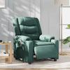 Vidaxl Electric Recliner, Dark Green, Fabric Upholstered