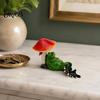Niche Personality Ornaments Drunk Frog On The Toilet Decor, Funny Sculpture Tabletop Realistic Statue Cute Resin Desktop Ornament for Home Office Desk