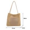 Summer New Fashionable Retro Shoulder Bag Large Capacity Shopping Beach Bag Simple Travel Women's Tote Bag