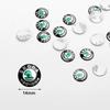 Car Sticker 10pcs/set 14MM Metal Car Remote Key Logo Sticker For Skoda Octavia 3 2 A5 A7 A2 Superb 3 Fabia 2 Karoq Rapid Kamiq V