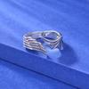 Adjustable Angel Demon Wing Ring Men Women Vintage Retro Style Plated Geometric Statement Jewelry