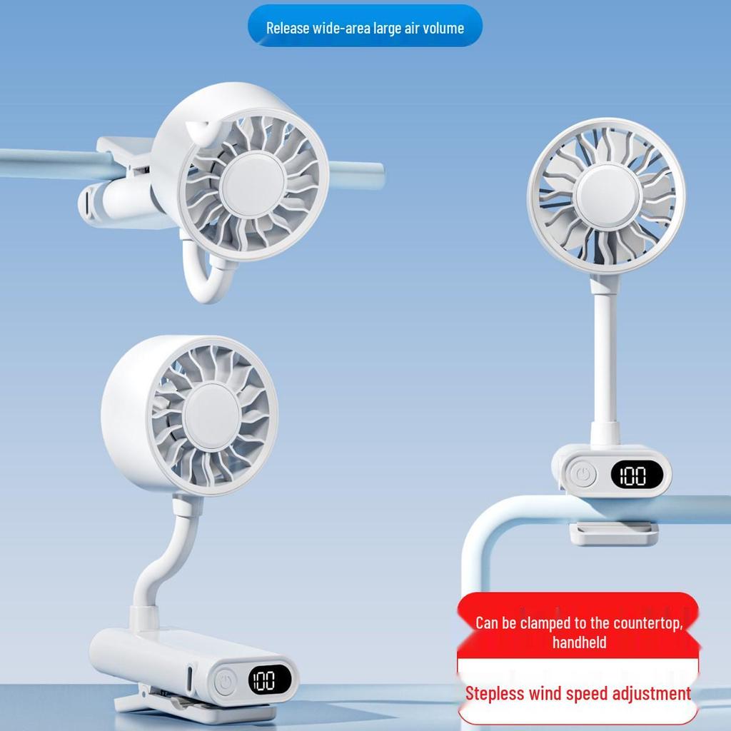 Portable 360° Clip-On Mini USB Fan for Outdoors and Umbrellas
