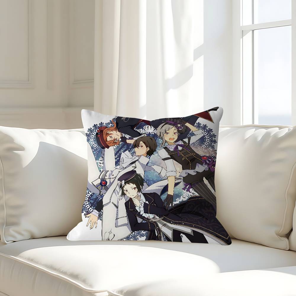 B-Bungo Stray Dogs Kissenbezug 30x50 Polyester Sofakissen Dekorative Wurfkissen Heimdekoration Kissenbezug