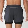 Men's Quick-Dry 2-in-1 Running Sports Shorts with Anti-Exposure Liner