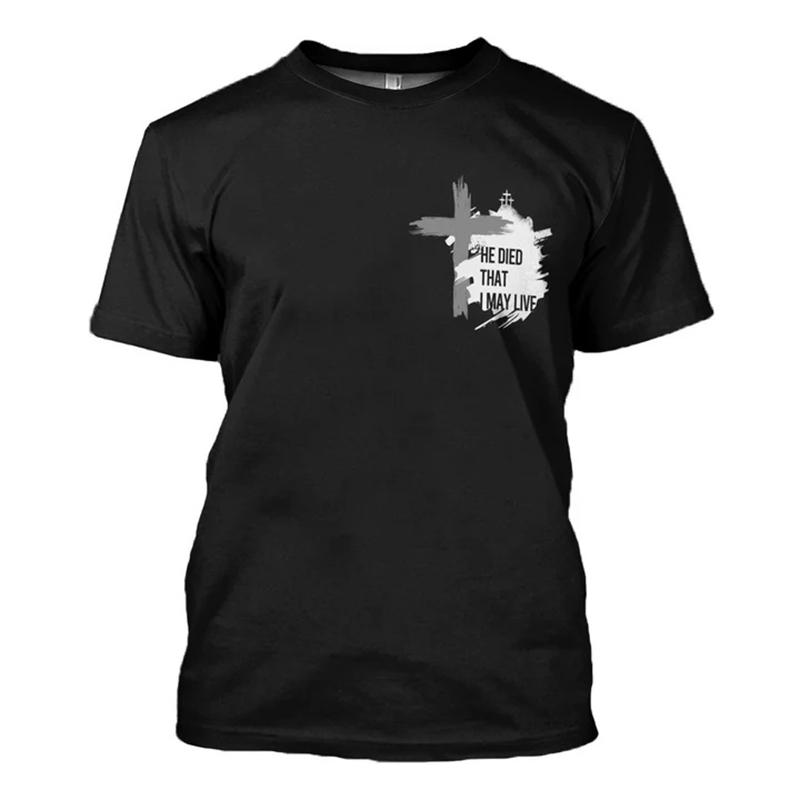 New Virgin Mary Jesus Printed Men T-shirt 3D Print Christian Pattern O-Neck Short Sleeve T Shirts Vintage Oversized Kids Tees