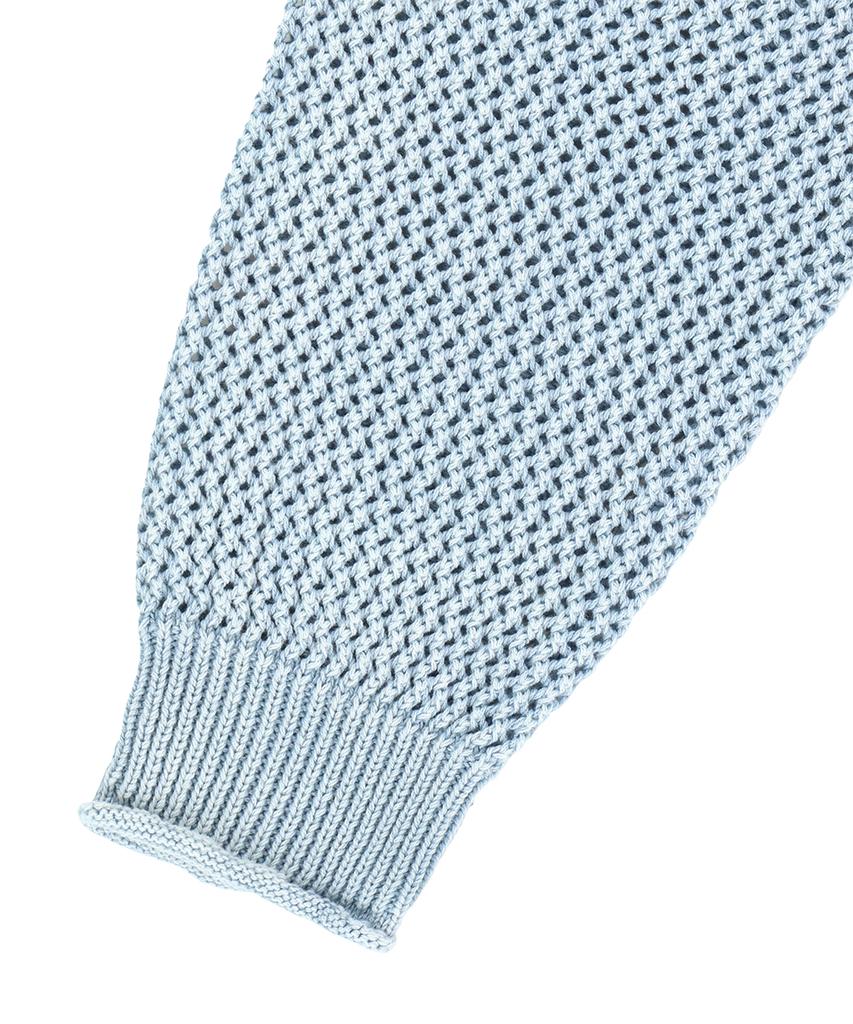 MAHAGRID Pigment Mesh Zip Up Knit Sky Blue(Mg2Gsmk687A)