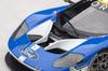 AUTOart Scale Scale Model Kit Ford GT 2016 3rd Place In the LMGTE Pro Class At the 24 Hours of Le Mans In 2016 1/18 81612 #69,