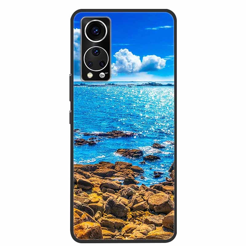 Für ZTE Axon 30 Handyhülle Cover Cooler Wolf Löwe Tiger Schwarzes Silikon Weiche Hülle Für ZTE Axon 30 Rückabdeckung Hülle Axon30 5G Hülle
