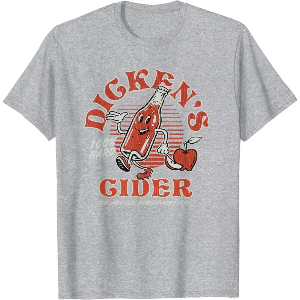 Funny Hard Cider Adult Humor Retro Vintage Mascot Joke T-Shirt