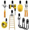 2025+ 2 Pack Garage Hooks Double Hooks Wall Hooks for Wall Mount Heavy Duty Storage Power Tools Ladder Utility