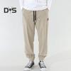 Herren Frühling Herbst Hose mit Seitentaschen Kordelzug Elastische Taille Gerades Bein Dicker Cord Einfarbig Lockere Sporthose