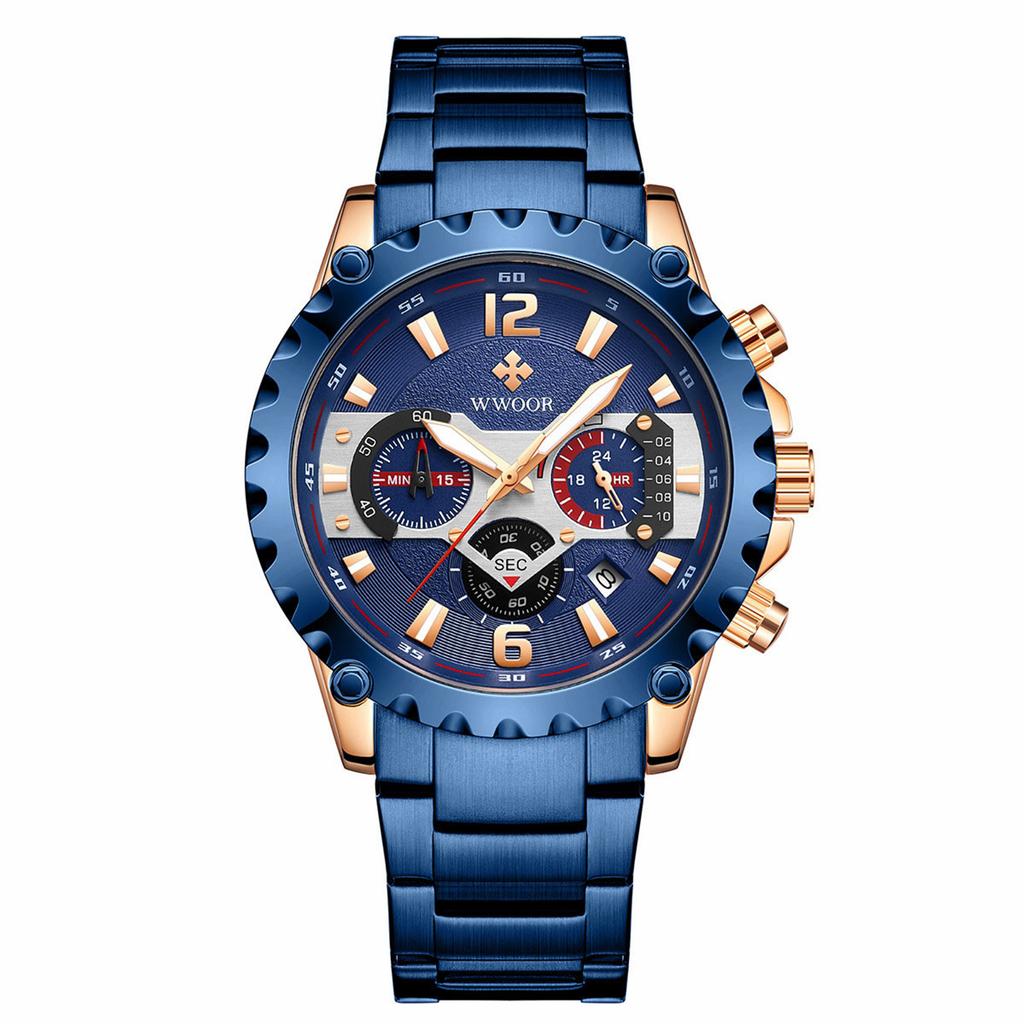 Men's Waterproof Luminous Running Alarm Clock Watch