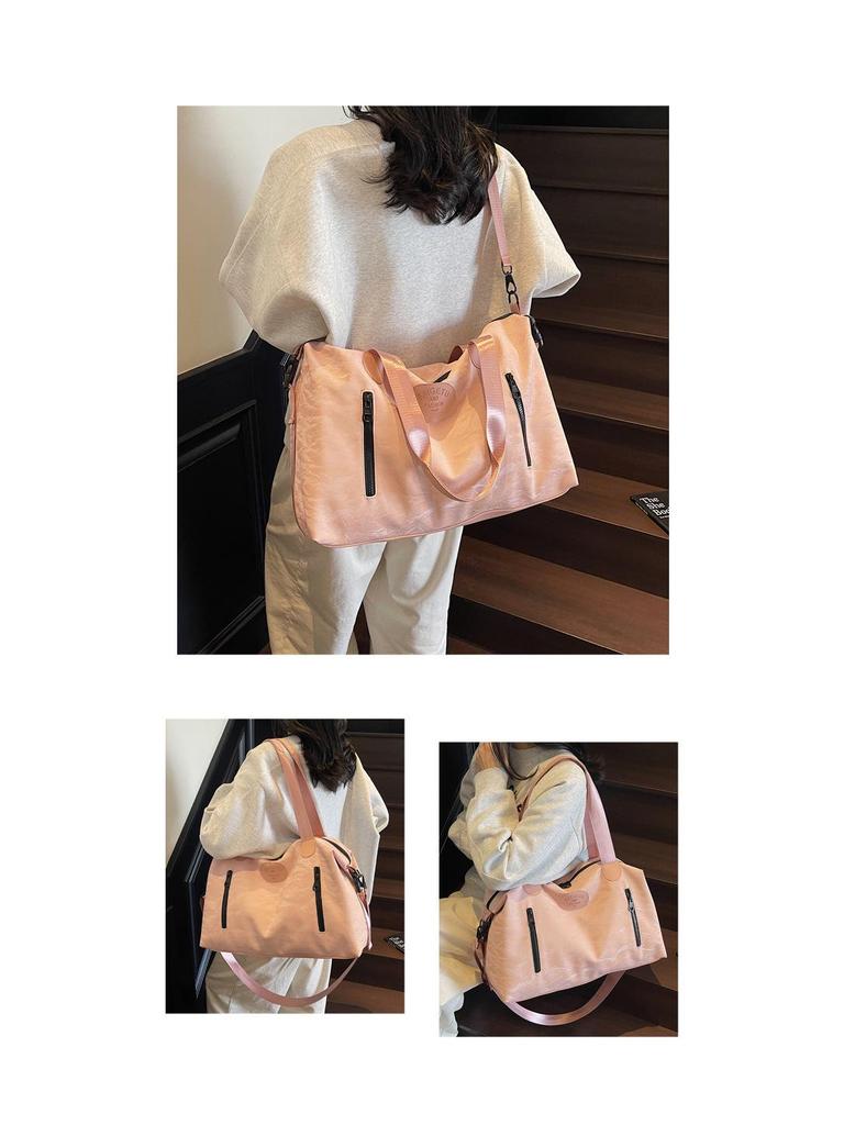 2025 Kurzstrecken-Reisetasche: Großes Fassungsvermögen Doppelreißverschluss, Modische Handtasche, Sporttasche, Vielseitiger Schulter- & Umhängetaschen-Stil