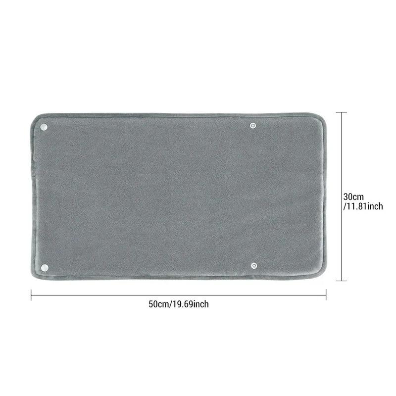 USB Termostatisk Handvärmare för Vinterbruk på Kontoret och Hemma Sjal Varma Händer och Ben Kort Sammetstyg Värmefilt