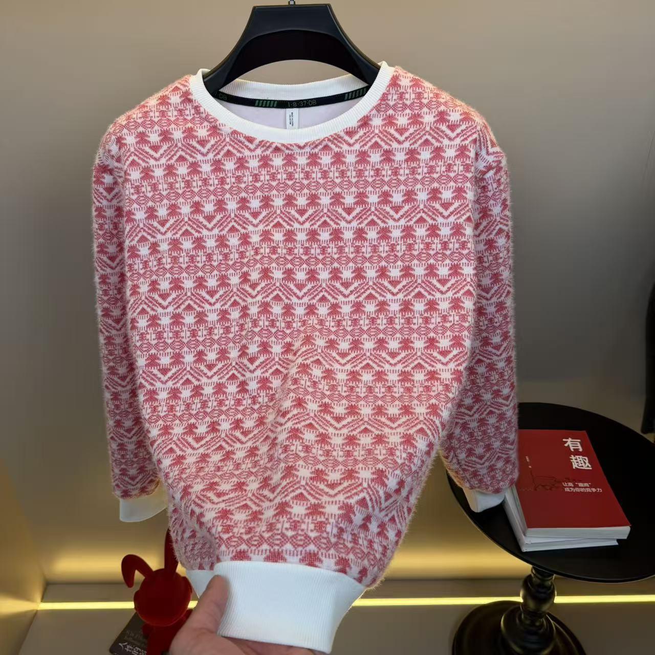 Winter Crew Neck Comfortable Casual Middle-Aged & Young Men s M