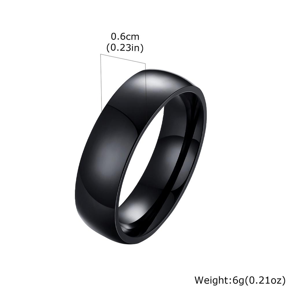 Vnox 2026 New Rings for Men Boys, Classic Stainless Steel Wedding Band, Anniversary Birthday Party Ring Couple Jewelry Gift