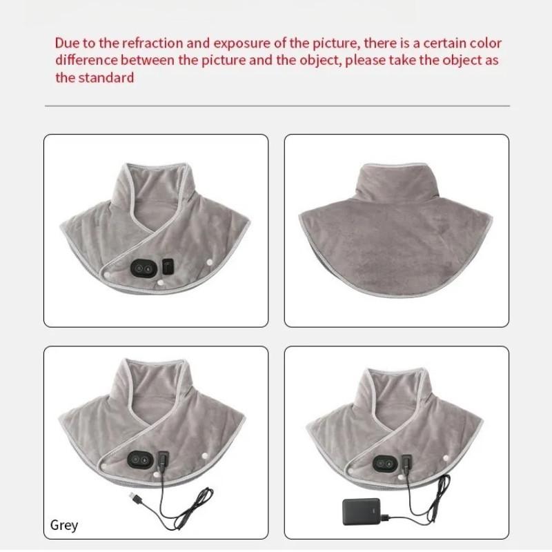 Electric Heating shoulder Neck Pad Massager Portable Cervical Brace Wrap Thermal Compress Relieve Pain & Fatigue Back Brace Tool