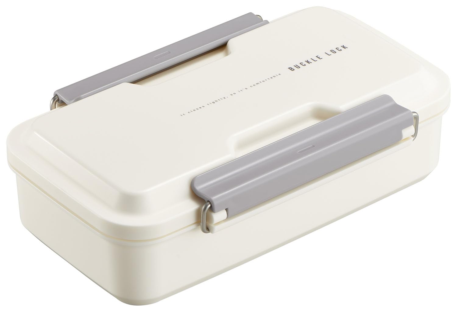 

OSK 850ml Ivory Buckle Lock Bul Bento Box with Antibacterial Integrated Made in Seal, Design, Divider, Japan, BL-39D слоновая кость