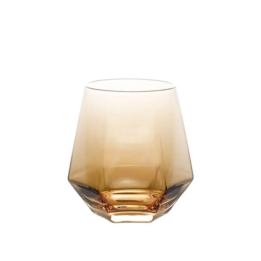 1300ml Large Capacity Hexagonal Cold Water Kettle Handmade Glass Juice Pot Household Heat-resistant Beverage Flower Tea Cup