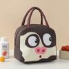 Cartoon Animals Pattern Thermal Lunch Bags Waterproof Lunch Box Handbag Tote Lunchbox Bag  Children