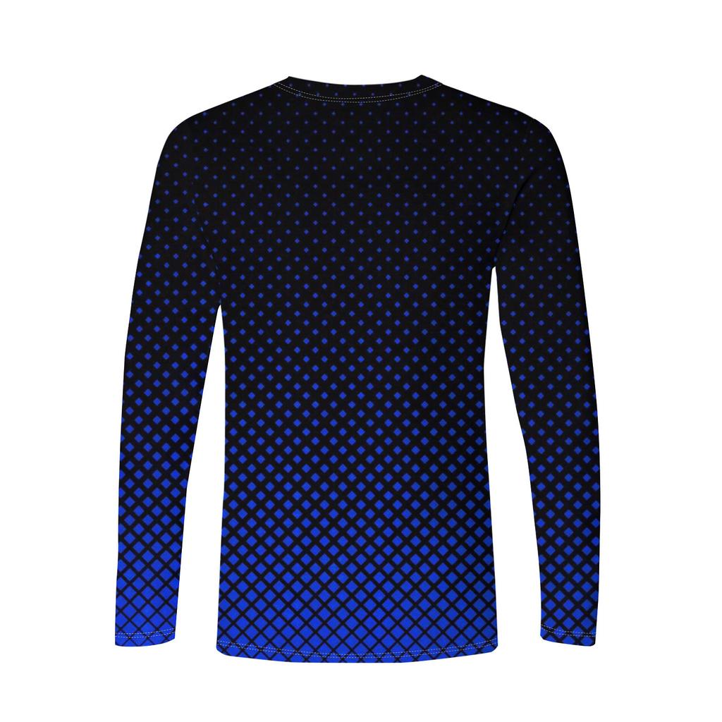 Herr T-shirt O-hals Kläder Kläder utomhus långärmat tryck Modedesigner Vintage