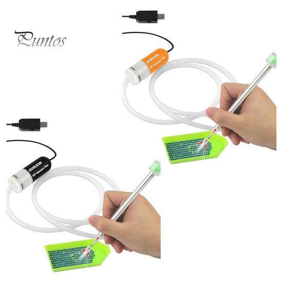 Stilou cu vid pentru pictură cu diamante, alimentat prin USB, stilou pentru pictură cu diamante fără ceară, instrument de ridicare a strasurilor cu aspirație prin vid pentru proiecte artizanale de pictură cu diamante