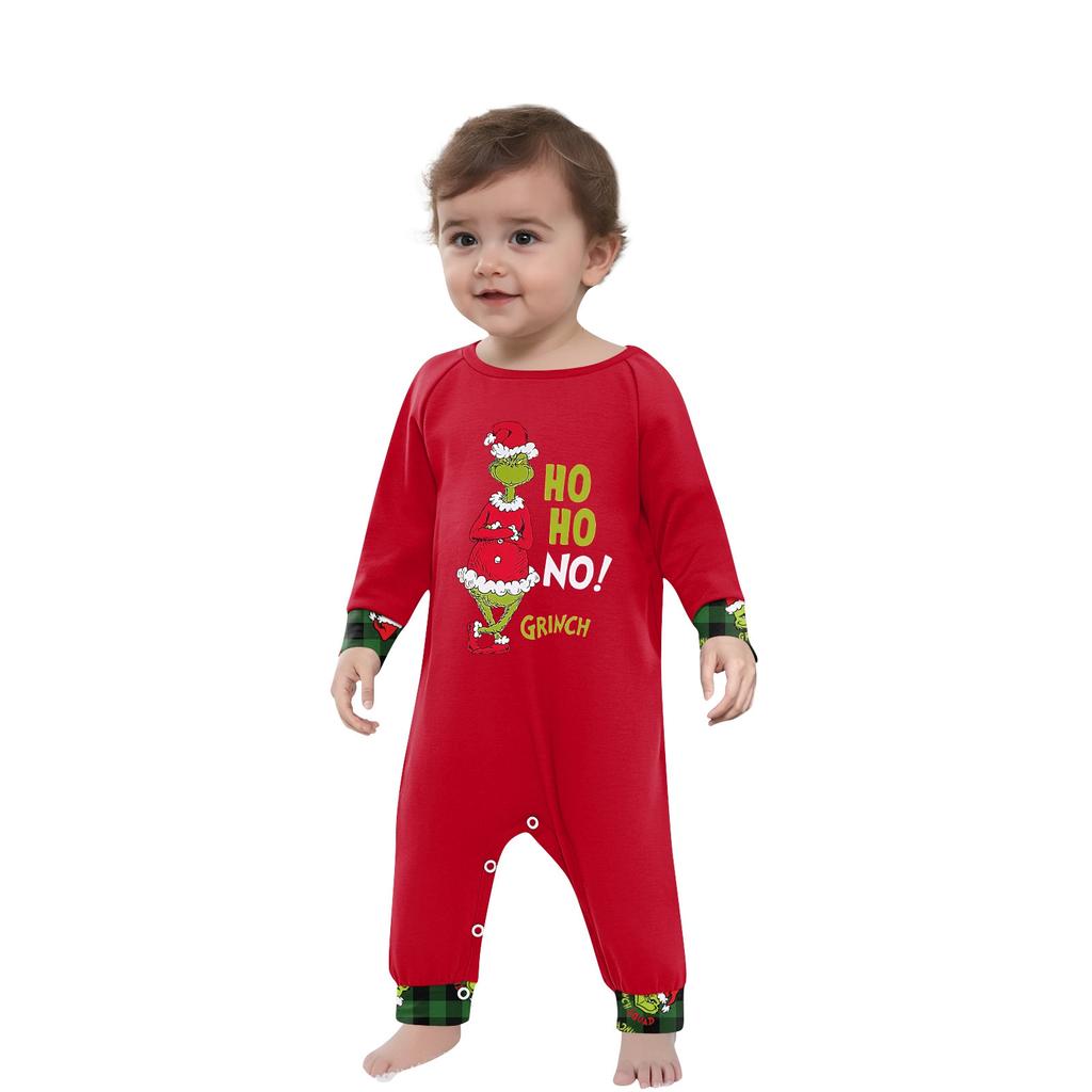 Christmas Prints Family Matching Long Sleeve Tops+Pants Set Family Matching Sets