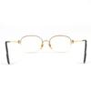 Great Cartier Glasses Half Rim Trinity 4P Blue Gemstone Gold Black Blue Gemstone Women Used