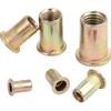 150pcs Rivet Rivet Combination Kit Rivet Nut Tool Kit Steel Yellow Galvanized Thread Rivet Nut Insert Kit M3 / M4 / M5 / M6 / M8