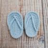 Lovely BabeBorn Accesorios Picture Outfits Crochet Flip-flops Multicolors Boy / Girl Costume Flip-flops Set 0-2 Month