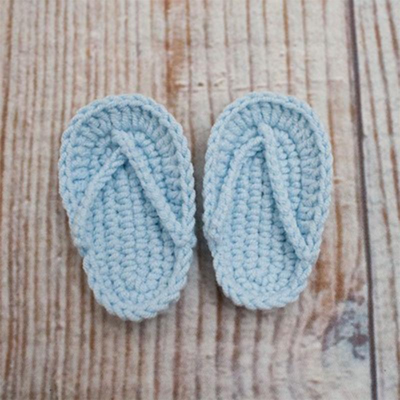 Lovely BabeBorn Accesorios Picture Outfits Crochet Flip-flops Multicolors Boy / Girl Costume Flip-flops Set 0-2 Month