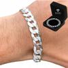THICK Silver Men' Bracelet 925 SILVER Bracelet 12mm/21cm Armored