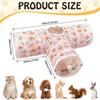 Interactive Cat Toy Tunnel - Foldable 3-Way Play Tunnel for Small Cats, Dogs, and Rabbits - Rustling Indoor/Outdoor Use