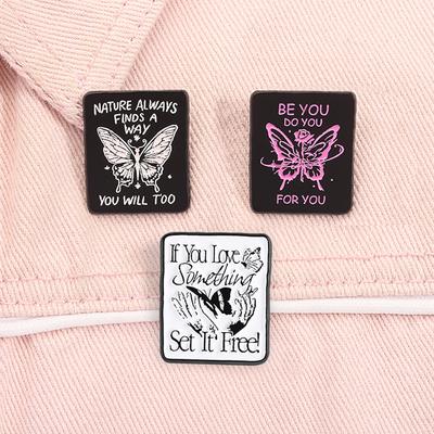 Be You Do You For You Inspirational Quotes Enamel Pins If You Love Something Set It Free Brooches Lapel Badge Jewelry Gifts