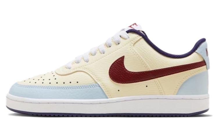 Nike Court Vision 1 Low  Beige Blue Burgundy  Women s FV8114-161 38