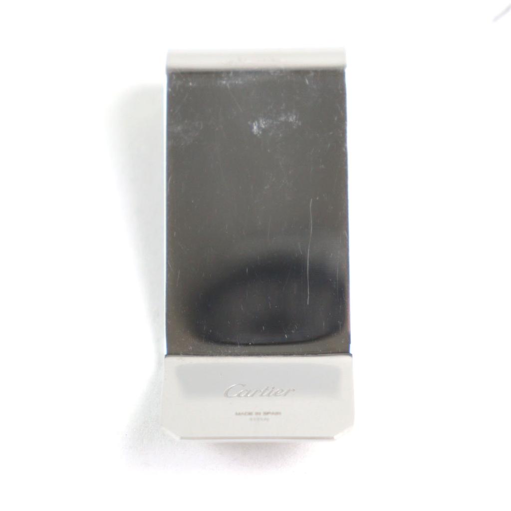 Very Good Cartier Money clip C de Cartier Decor Logo engraved Silver mens Used