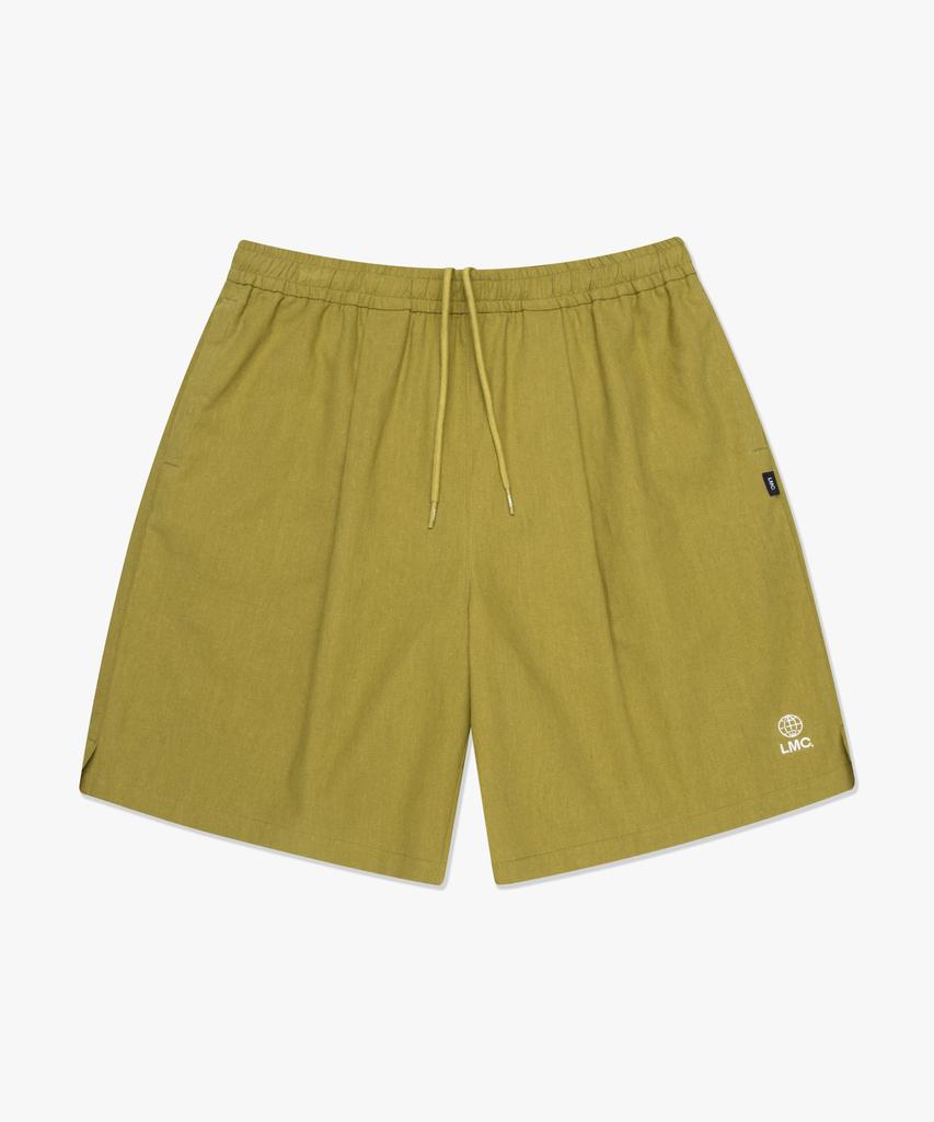 LMC Globe Linen Shorts Olive
