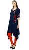 Phagun Angrakha Style Rayon Womens Tunic Kurta Pom-Pom Designer Kurti Top Indian