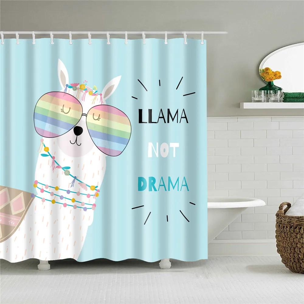 Wild Animals Bath Curtains Lion Leopard Cat Bathroom Decorative Shower Curtains Bathtub Decoration Bath Curtains