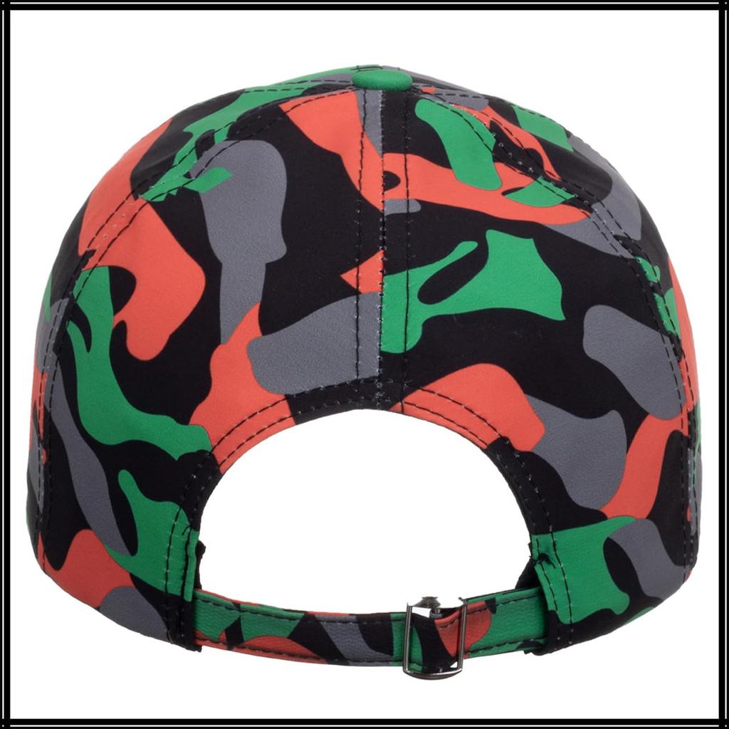 White Fang Camouflage Cap Hip Hop Casual Fashion Hat Outdoor Men Women CZA032 (Orange)