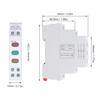 DIN Ray Indicator Light Red Yellow Green For Magnetic Starter Contactor LED Indicator Lamp Multifunctional DIN Rail Adjustable Delay Relay Timer AC