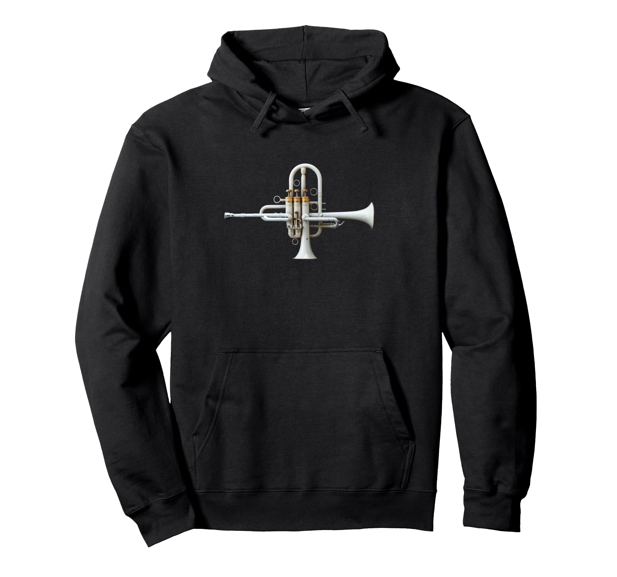 

Trumpeter Heartbeat Gift Musical Instrument Trumpet Hoodie