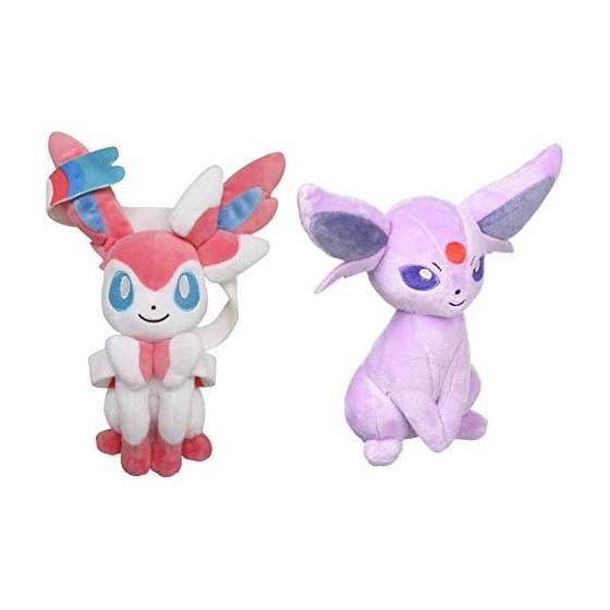Pokemon ALL STAR COLLECTION Sylveon Plush S & Pokemon ALL STAR COLLECTION Espeon Plush S