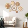 3/4/7pcs Bohemian Style Wall Basket Set Hanging Wall Basket Decoration Bohemian Style Wall Decoration Environmental Round Art