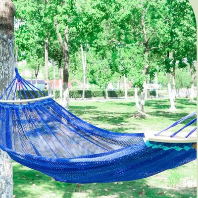 Outdoor Verdickte Einzel- und Doppel-Anti-Kipp-Hängematte aus Eisseidenstoff, Outdoor Kinder-Schaukel-Hängematte