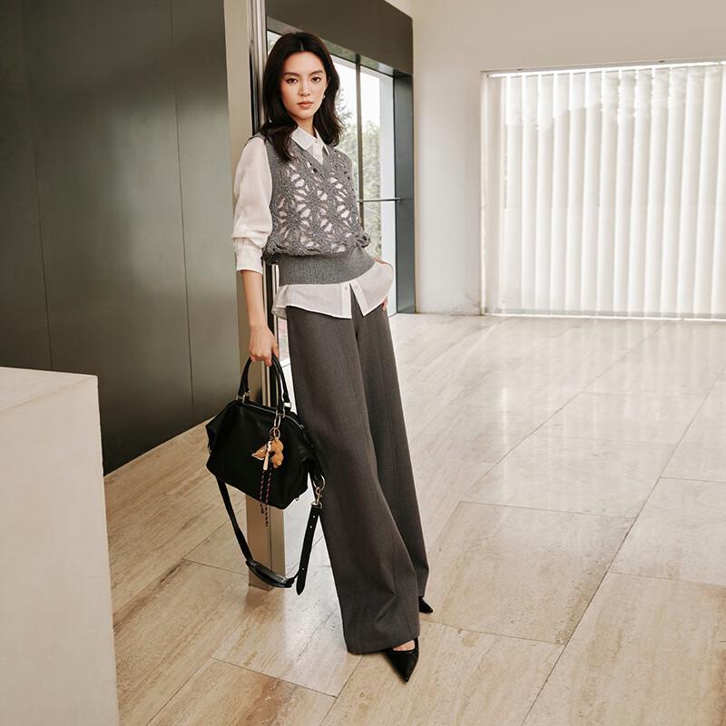 Eifini Жіночий жилет з мериносової вовни ажурної в'язки